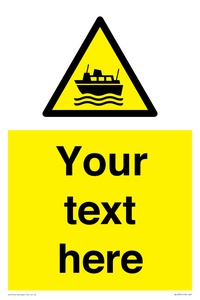 Custom warning ferries crossing vessels